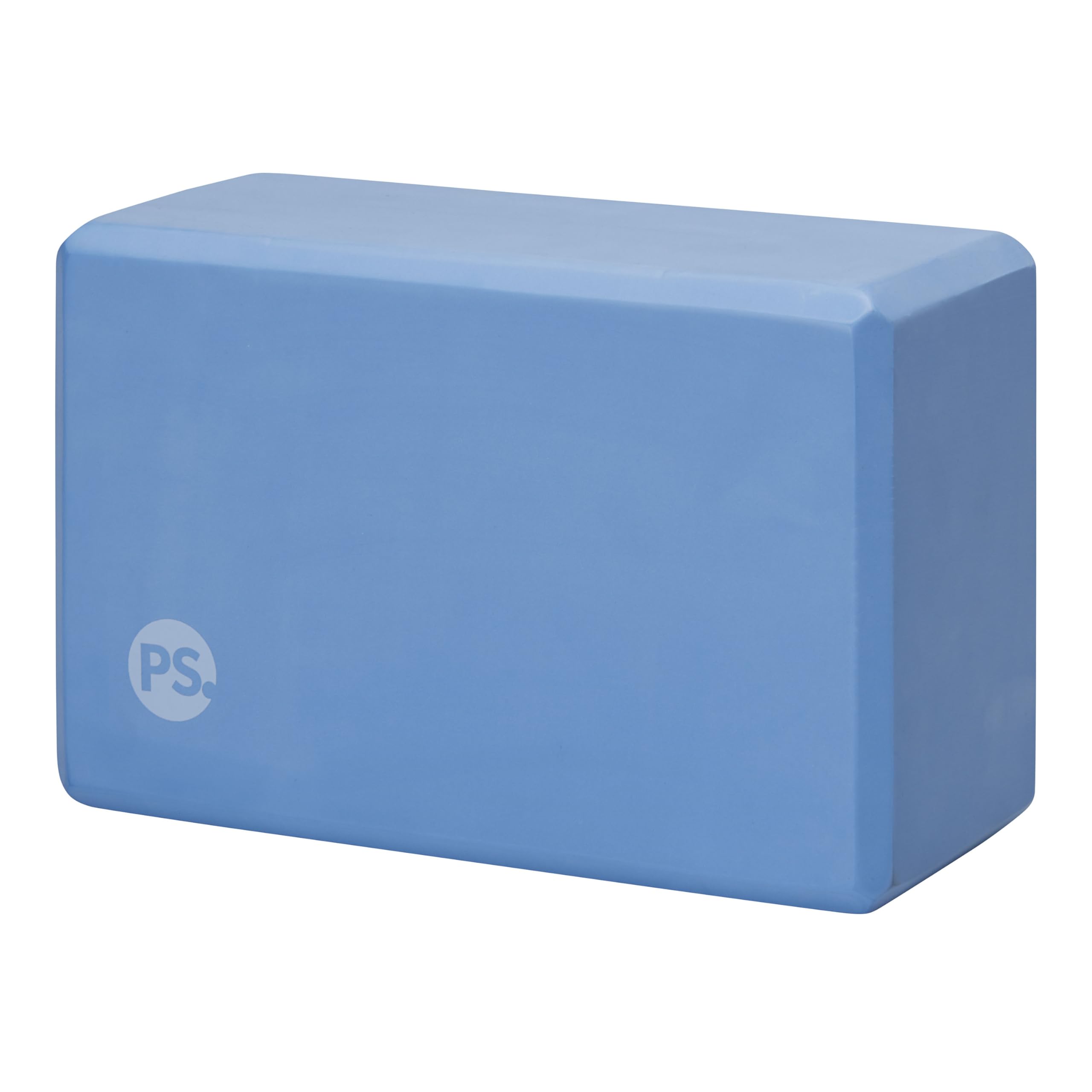POPSUGAR Yoga Block (Solid, Periwinkle, 4    x 6    x 9   ), Lightweight Foam Block for Deep Stretches, Supportive Workout Sessi