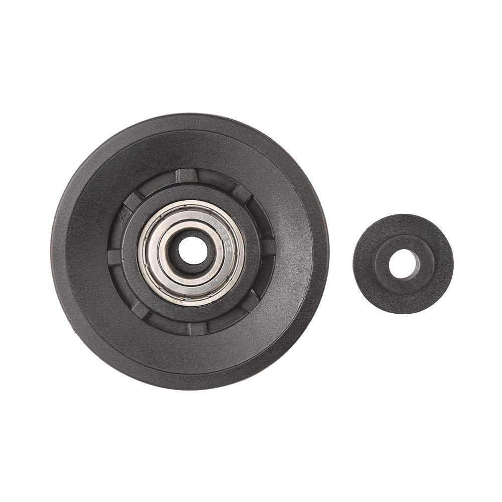 Topfinder 90Mm(3.54Inch) Universal Bearing Pulley Wheel For Cable Machine Gym Equipment Part Garage Door (2 Pcs)