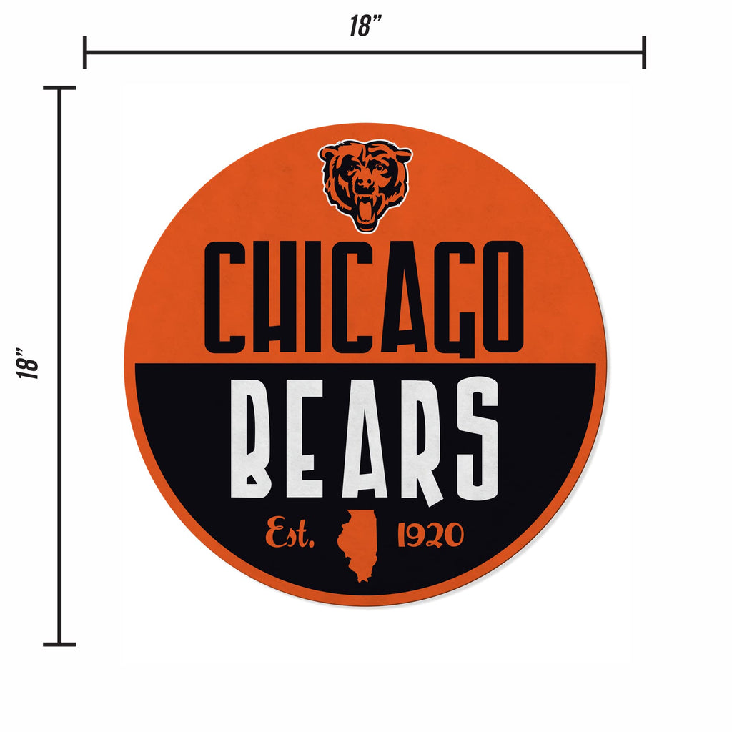 Rico Industries Nfl Football Chicago Bears Classic Shape Cut Pennant - Home And Living Room D  Cor - Soft Felt Ez To Hang