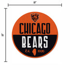 Rico Industries Nfl Football Chicago Bears Classic Shape Cut Pennant - Home And Living Room D  Cor - Soft Felt Ez To Hang
