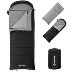 King Camp 3 In 1 Flannel Sleeping Bag For Adults, 3-4 Season Warm&Cold Weather Sleeping Bags, Washable Inner Lining, Large, Ligh