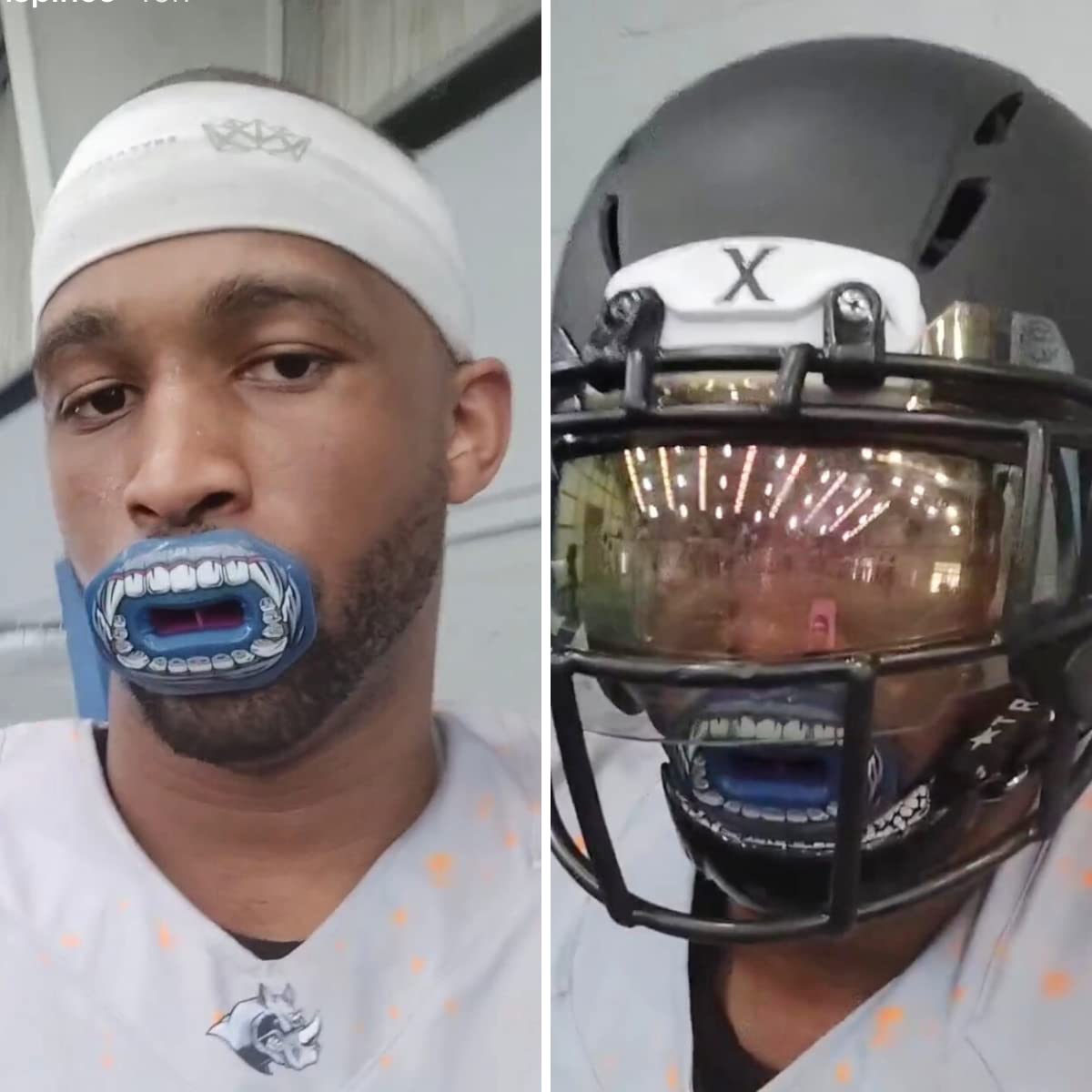 Oral Mart Football Mouth Guard (King Kong) - Instant Fit Lip Guard Mouthpiece- Football Mouthguard Pacifier Protector