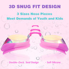 Keary Kids Swim Goggles Swimming Goggles For Toddler Children Girls Boys Youth, Anti-Fog Waterproof Uv Protection Clear Vision M