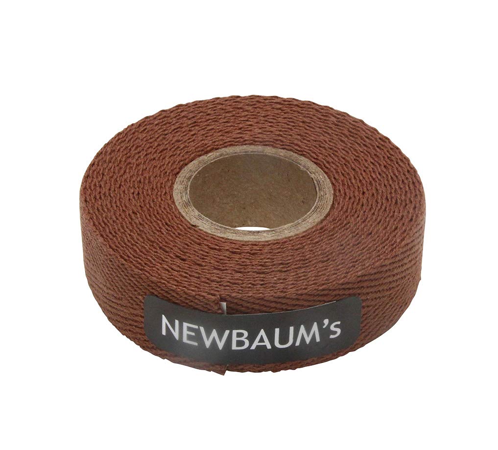 Newbaums Cloth Bike Handlebar Tape (Brown), 10 Ft Roll Bike Bar Grip Tape (075A Wide), Cotton Bar Tape Road Bike, Adhesive Back 