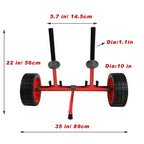Reeyak Sit On Top Kayak Cart, Heavy-Duty Plug-In Kayak Cart Dolly With 10 Inch Airless Wheels, Width Adjustable For Carrying Kay