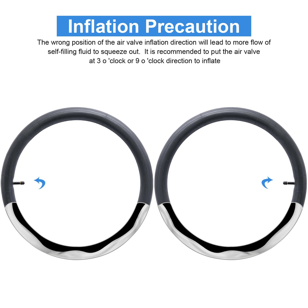 2 Pack 20'' Self Sealing Bike Tubes 20X1.75/2.125 Av Valve Super Automatic Repair, Self-Sealing, Puncture Resistant Compatible W