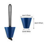 Sumind 8 Pieces Kayak Scupper Plug Silicone Scupper Plug Drain Holes Stopper Bung With Lanyard(Blue)