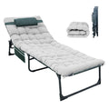 YELLOW JACKET Folding Sleeping Cot, Camping Cot with Mattress for Adults 450lbs Max Load, Portable Camping Cot with Pillow, Adju