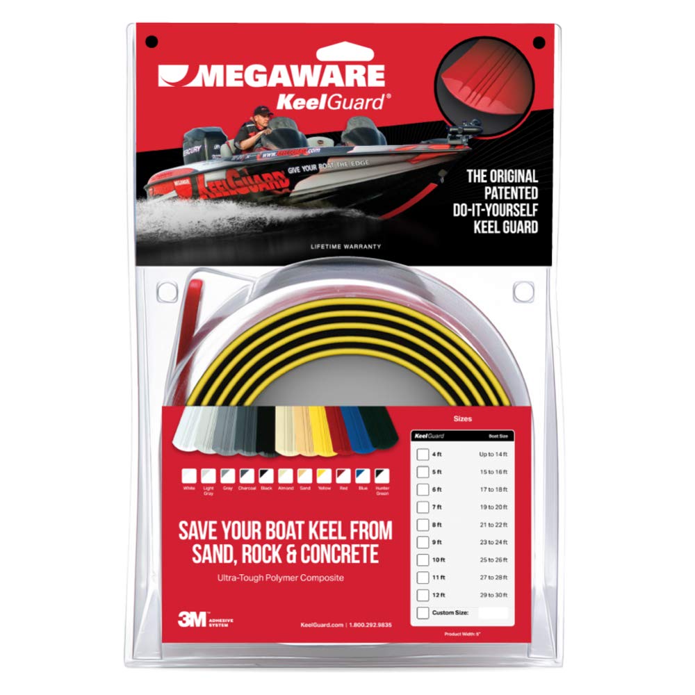 Megaware Keelguard Boat Keel And Hull Protector, 11-Feet (For Boats Up To 28Ft), Yellow