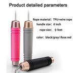 Gaoykai Weighted Jump Rope For Handle,Adjustable Tpu Wire Rope With Bearing Comfortable Foam Handle Skipping Rope For Workout An