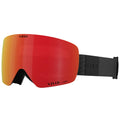 Giro Contour RS Ski Goggles - Snowboard Goggles for Men & Women - Black Mono Strap with VIVID Ember/VIVID Infrared Lenses