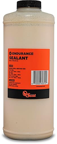 Orange Seal Endurance Formula Bicycle Tire Sealant For Road, Mountain Bike, Cx, Bmx, And Tri Bikes (32 Oz)