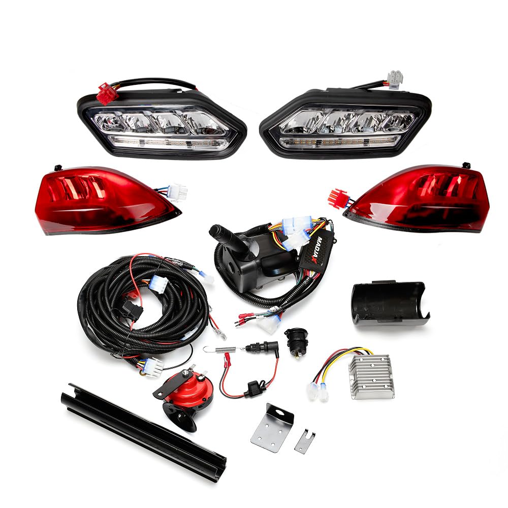 MADJAX Pro Series Golf Cart LED Light Kit Compatible with Club Car Tempo Models | Fits 2018-Up Models | Includes Headlights, Tai