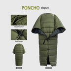 Onewind Topquilt Poncho With Footbox, Dupont Sorona Versatile Hammock Overquilt Lightweight And Portable Sleeping Bag Camping To