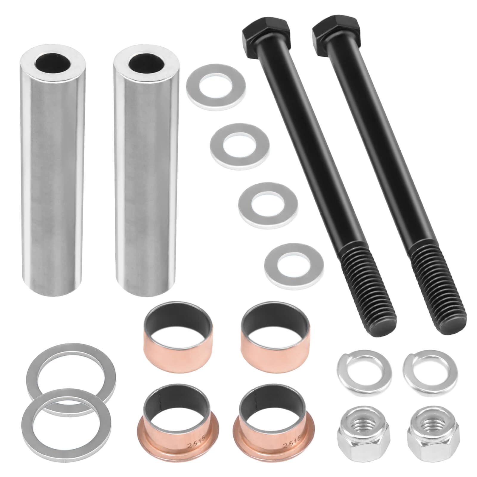 Leapgomax Golf Cart Spindle Bushings Kit Fit For Ezgo Txt/Pds 2001-Up Gas & Electric, Including Bushing Spindle, King Pin Tubes,