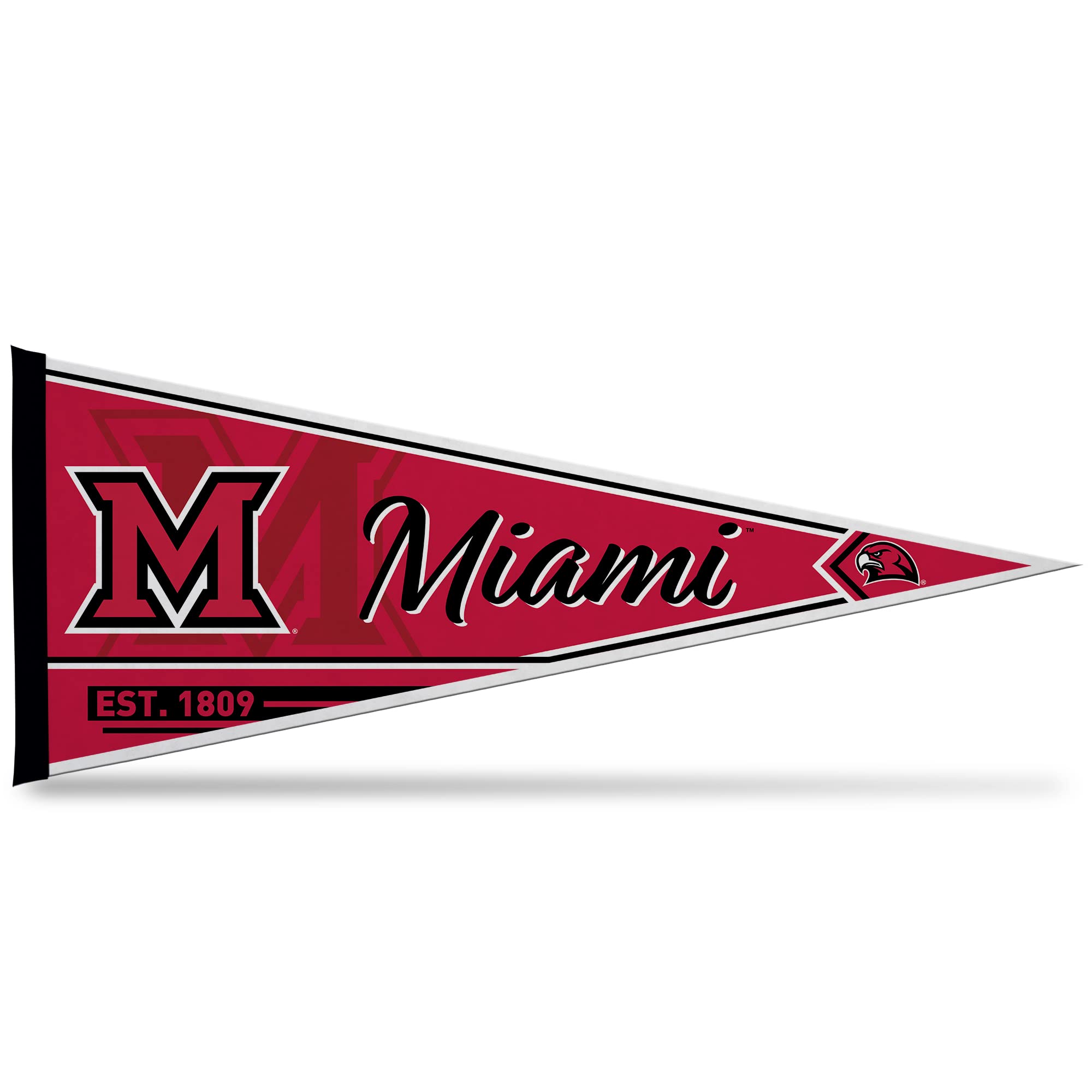 Rico Industries Ncaa Miami Of Ohio Redhawks Classic 12'' X 30'' Felt Wall D  Cor Pennant - Great For Home/Bed Room/Man Cave D  C
