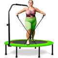 Exercise Trampoline for Adults 40  Exercise Workout Rebounder Trampoline with Handle, Max Load 330lbs