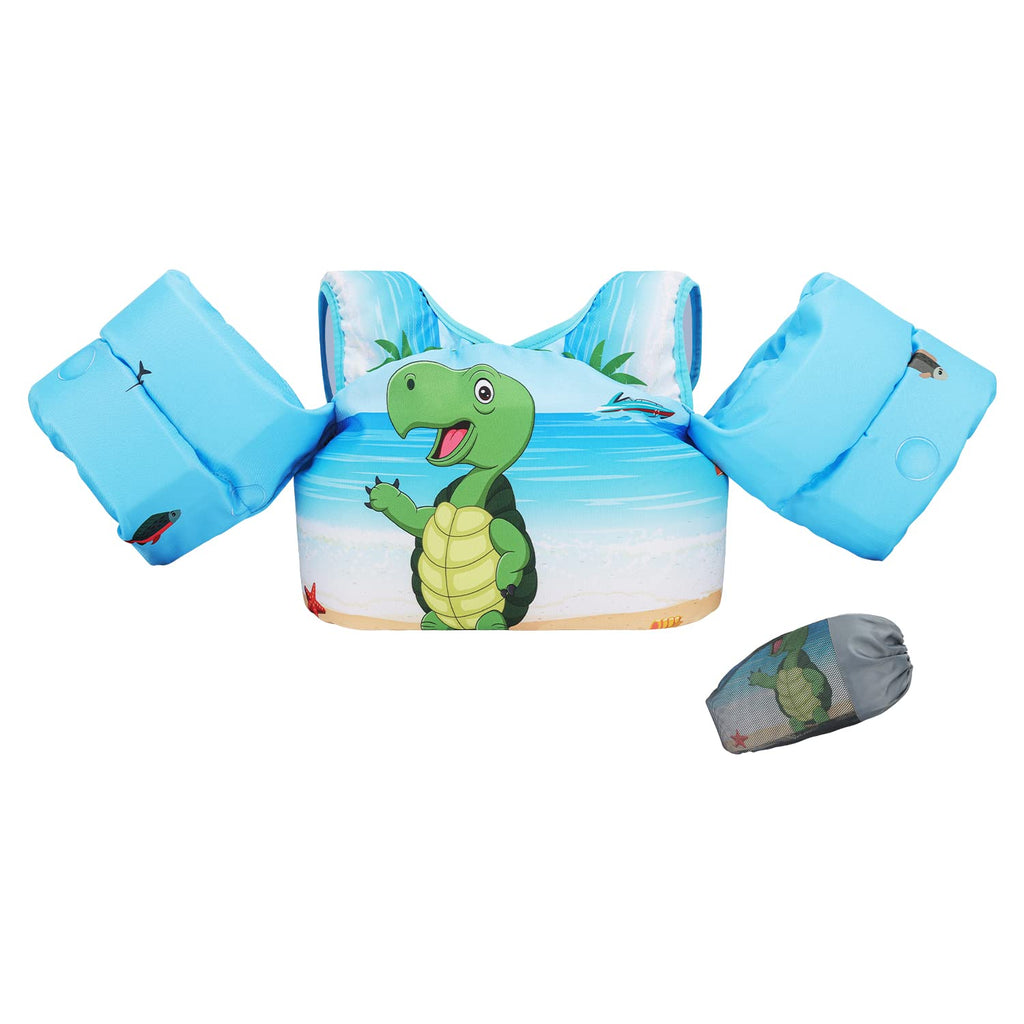 Doohalo Kids Swim Floats For 28-70 Pounds Kid Arm Shoulder Float Vest Fit For 2-8 Years Older Boys Girls Toddler Baby Children