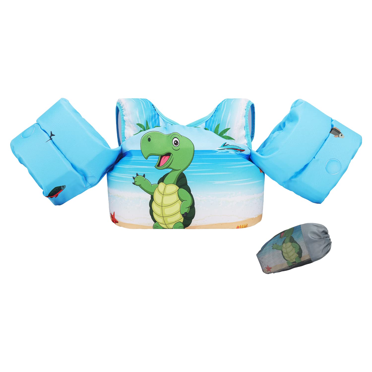 Doohalo Kids Swim Floats For 28-70 Pounds Kid Arm Shoulder Float Vest Fit For 2-8 Years Older Boys Girls Toddler Baby Children