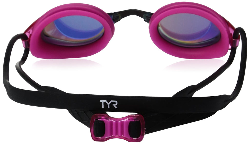 Tyr Blackhawk Racing Femme Mirrored Googles, Gold/Pink/Black, One Size