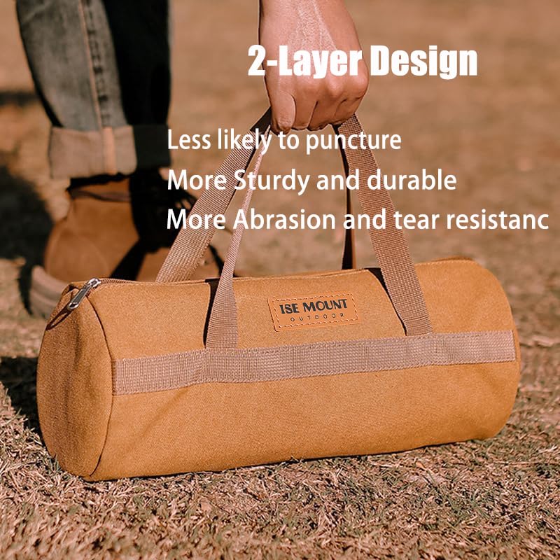 Tent Stake Bag, Tent Pole Bag, Tool Bags For Men, Tool Storage Bag, Small Canvas Tool Bag With Zipper For Outdoor, Hiking, Hunti