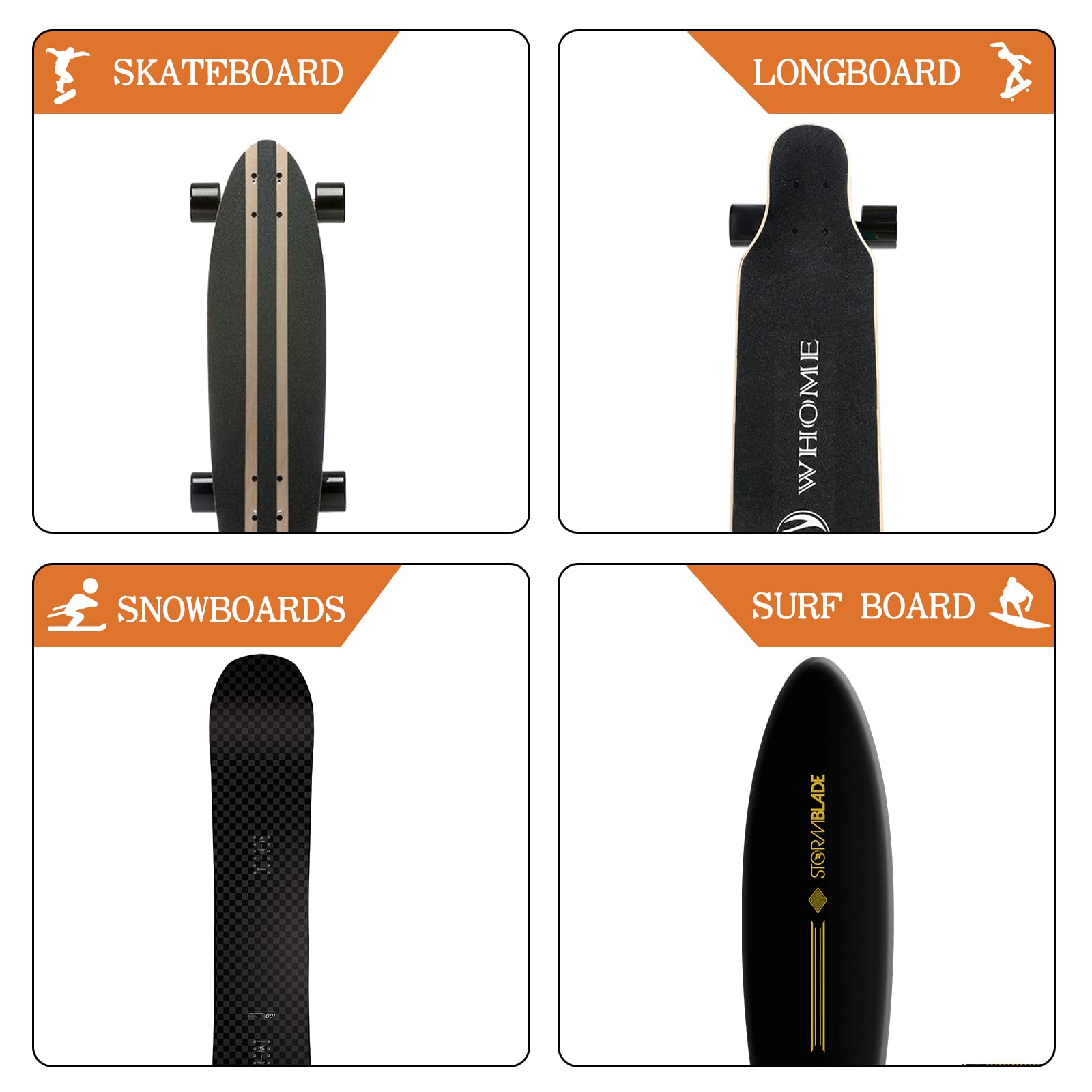 Fabteasq Skateboard Hanger Skateboard Hooks For Wall Longboard Holder Longboard Wall Mount Hangers For Electric Skateboard,Guita