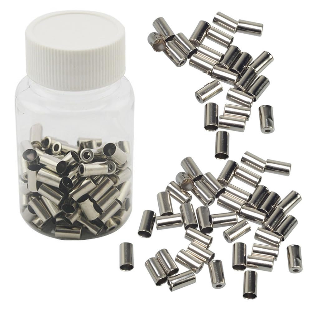 100 Pieces Bike Bicycle 5mm Brake Cable Housing Ferrule End Caps MTB Road Bike Accessary Part Replacement The Ferrule End Caps A
