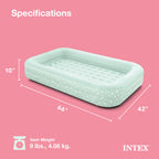 Intex 66810Ep Inflatable Kidz Travel Bed Set: Includes Hand Pump And Carry Bag - Removable Mattress - Quick Inflation - Indoor U