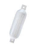 Seachoice Twin Eye Ribbed Boat Fender, White, 5-1/2 In. X 20 In.