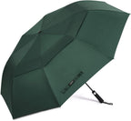 G4Free 62 Inch Portable Golf Umbrella Large Oversize Double Canopy Vented Windproof Waterproof Automatic Open Stick Umbrellas Fo