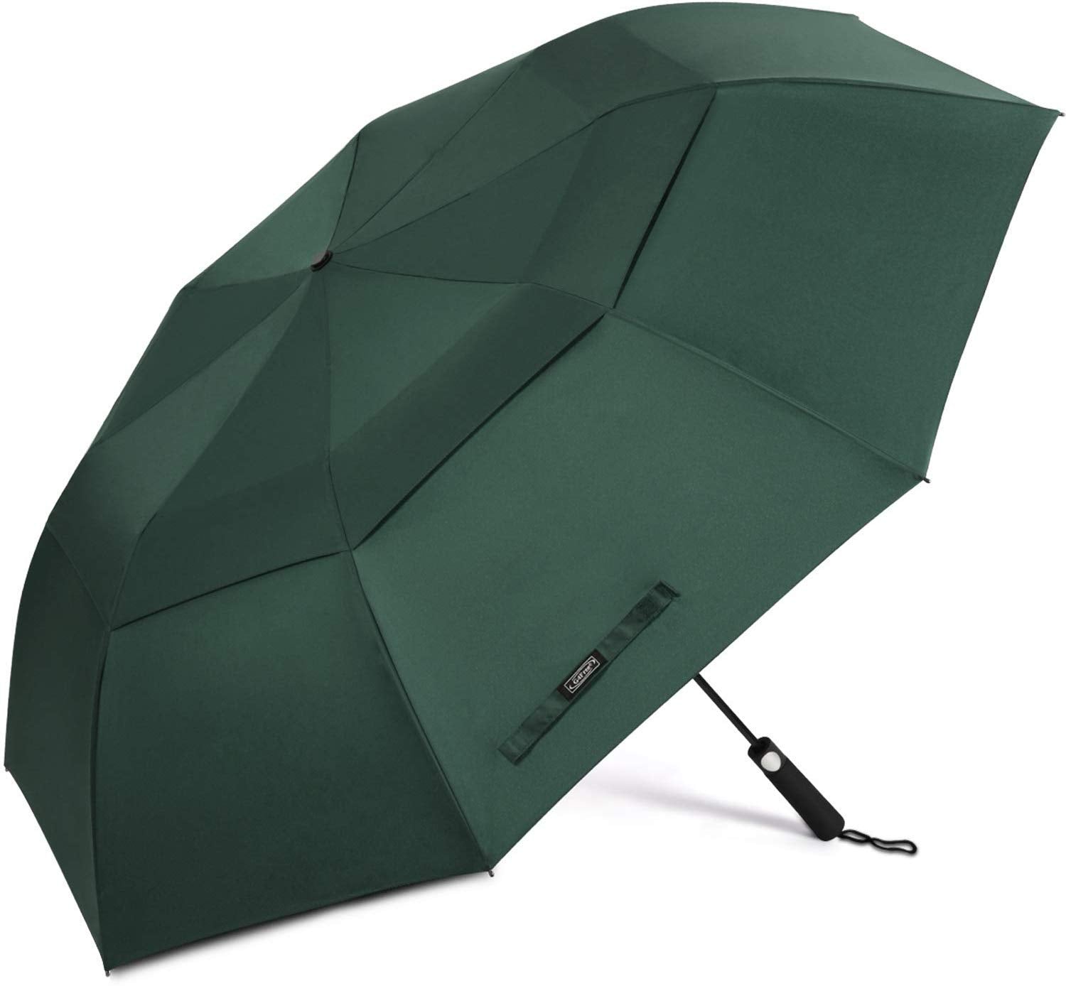 G4Free 62 Inch Portable Golf Umbrella Large Oversize Double Canopy Vented Windproof Waterproof Automatic Open Stick Umbrellas Fo