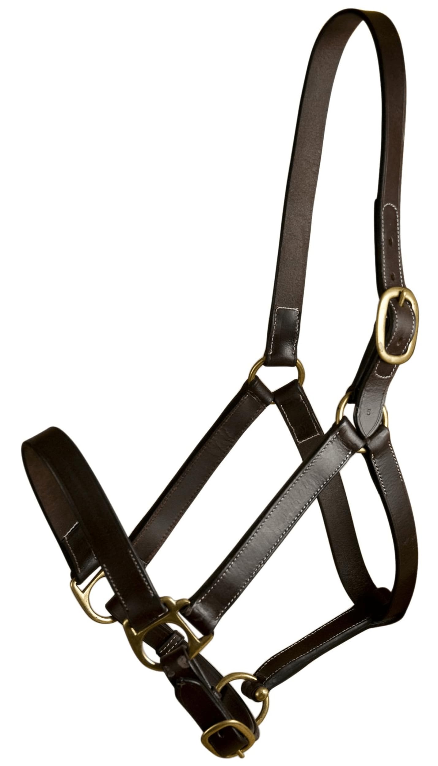 GATSBY LEATHER COMPANY 283541 Leather Halter Havanna Brown, Horse