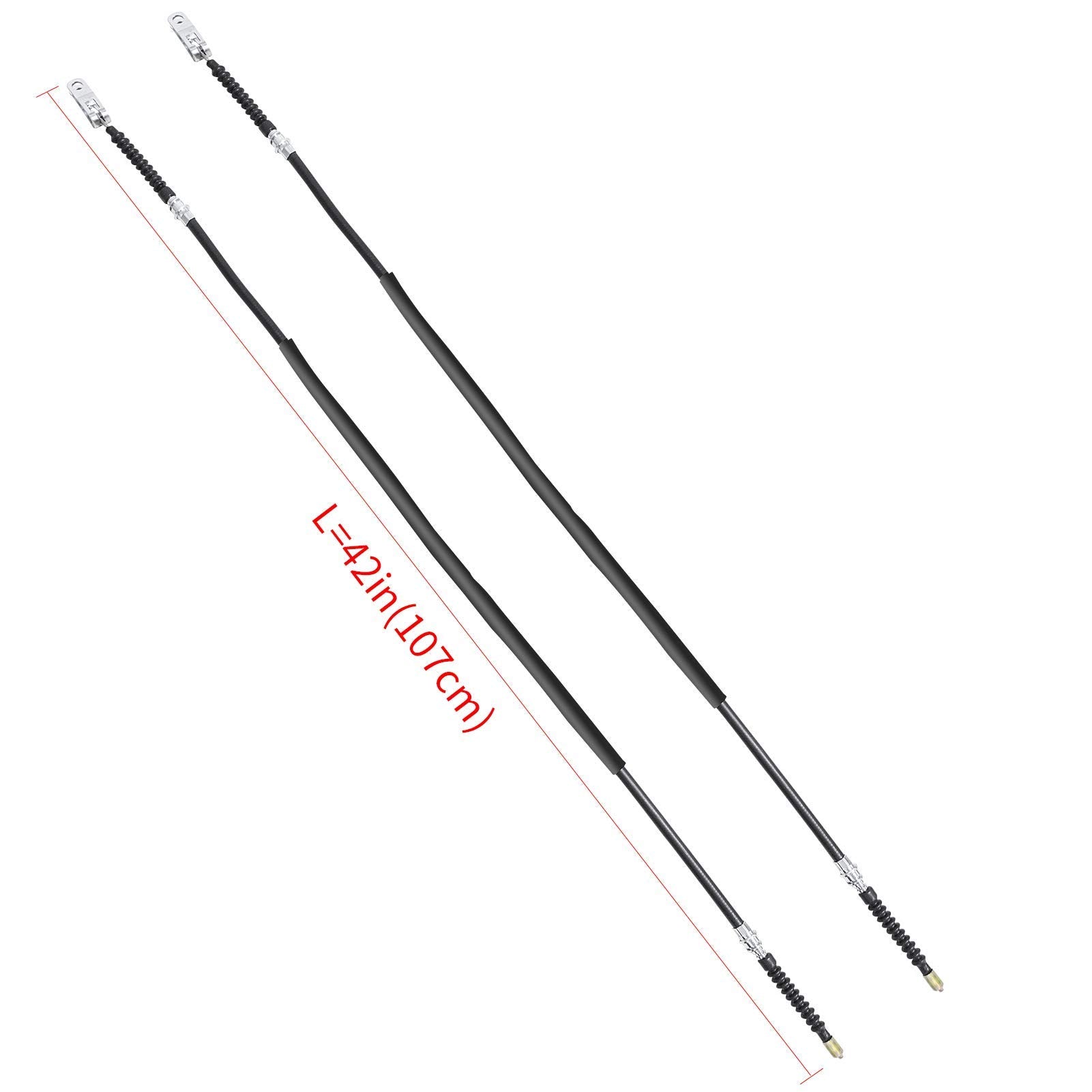 Drive-Up Club Car Ds Brake Cable Kit Stainless Steel Core 2000 & Up 102022101 Driver & Passenger Side Cables