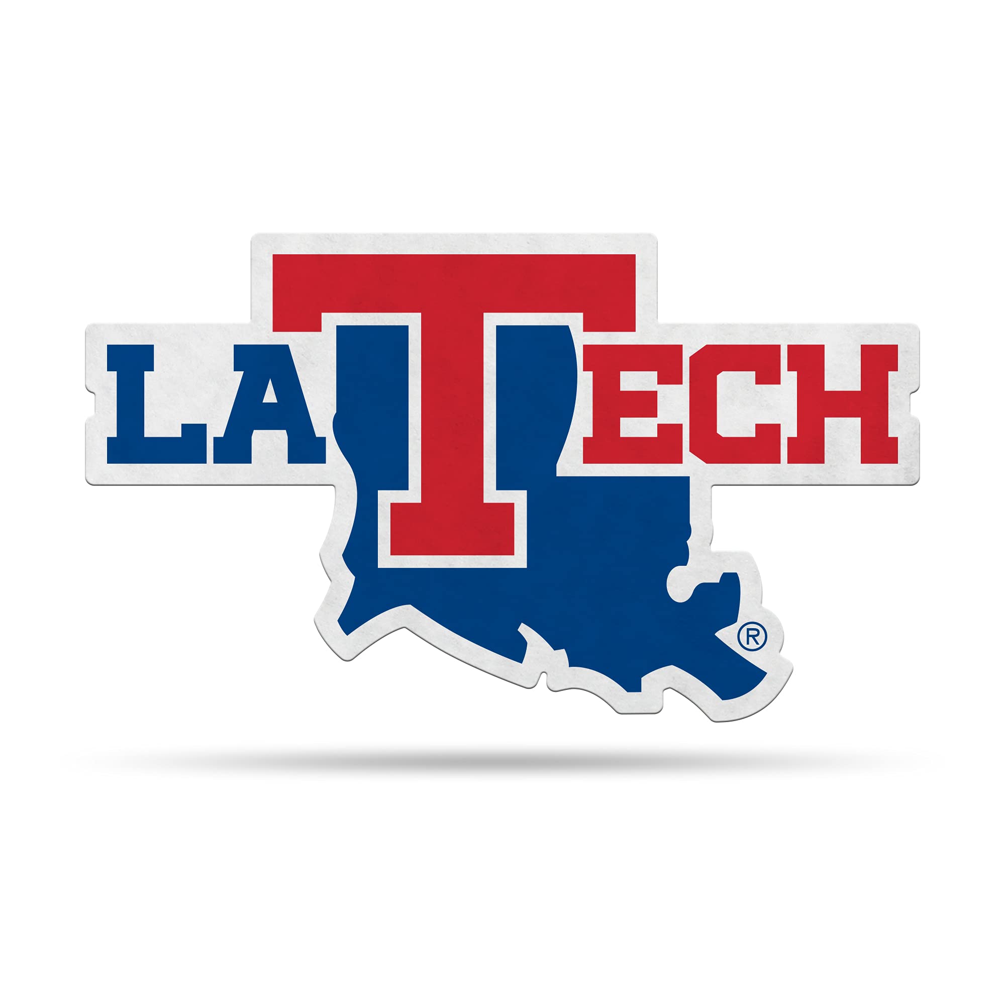 Rico Industries Ncaa Louisiana Tech Bulldogs Primary Shape Cut Pennant - Home And Living Room D  Cor - Soft Felt Ez To Hang
