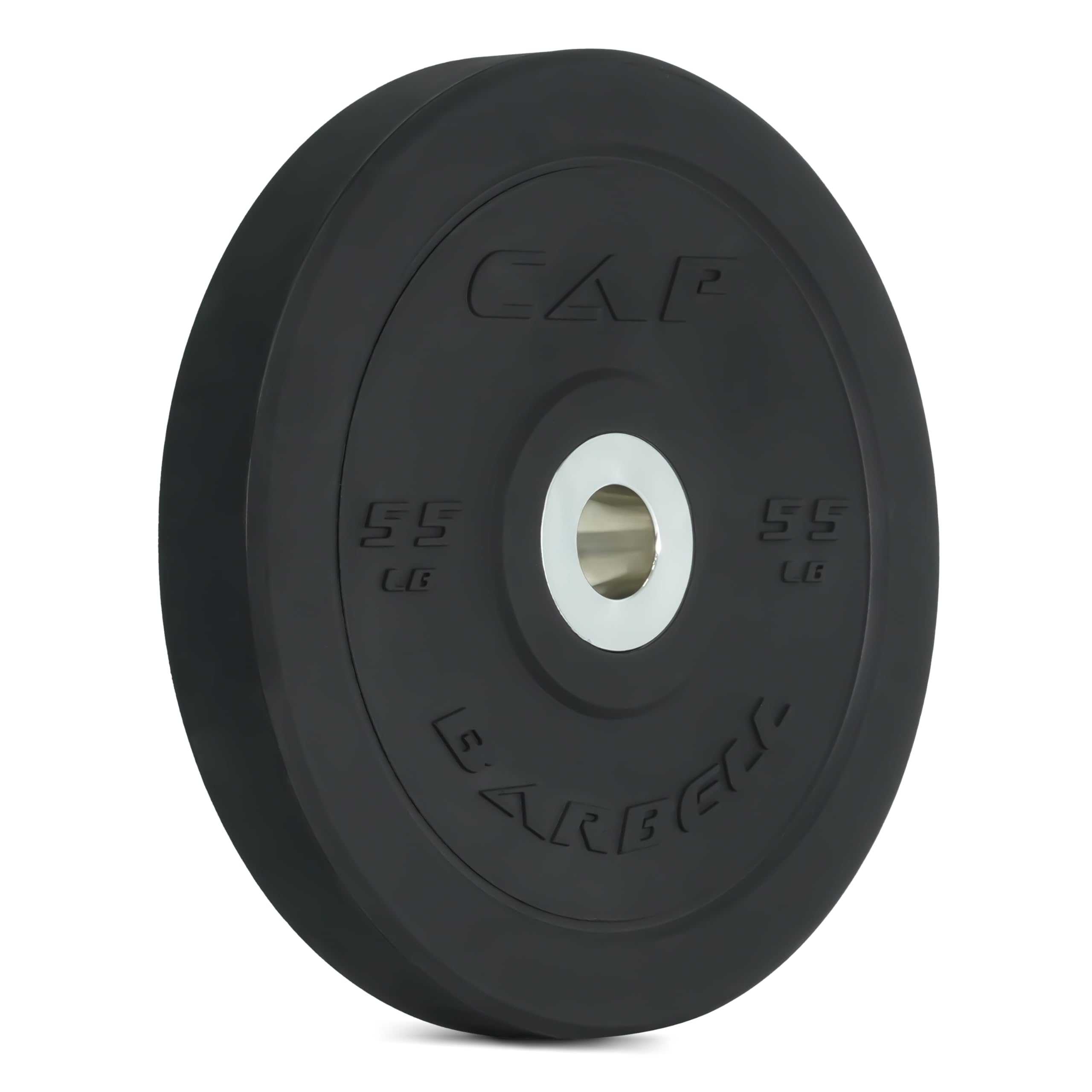 Cap Barbell Best Olympic Bumper Plate, Black, 55 Lb Single