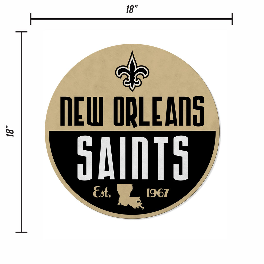 Rico Industries Nfl Football New Orleans Saints Classic Shape Cut Pennant - Home And Living Room D  Cor - Soft Felt Ez To Hang