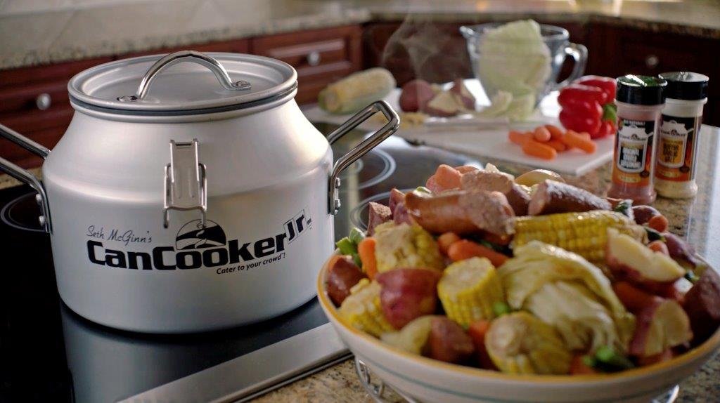 Can Cooker Junior Portable Steam Cooker & Food Steamer For Campfire Cooking, Travel, Rv & Tailgating  Includes Steamer For Cooki