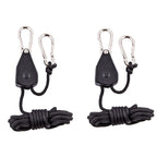 Adjustable Rope Buckle Tent Canopy Rope Stop Buckle Tent Guy Ropes With Pulley For Outdoor Camping Hiking