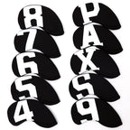 Big Number Neoprene Golf Iron Covers Set - Club Head Covers - Wedge Iron Protective Headcover For Callaway, Ping, Taylormade, Co