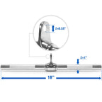 Yes4All Revolving Straight Bar With Non-Slip Handle - Rotating Straight Bar Cable Attachment - Lat Pull Down Bar - Support Up To