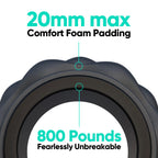 Fitbeast Back Stretcher, Back Cracker & Back Roller, Back Pain Relief Product, Yoga Wheel, Foam Roller For Back, Back Stretching