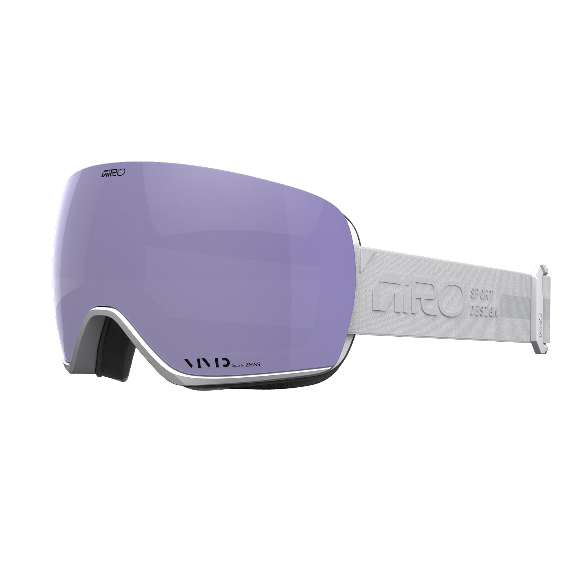 Giro Article II Asian Fit Ski Goggles - Snowboard Goggles for Men, Women, Youth - White Rails - Vivid Haze & Vivid Infrared
