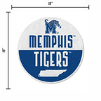 Rico Industries Ncaa Memphis Tigers Classic Shape Cut Pennant - Home And Living Room D  Cor - Soft Felt Ez To Hang 20.5 X 18