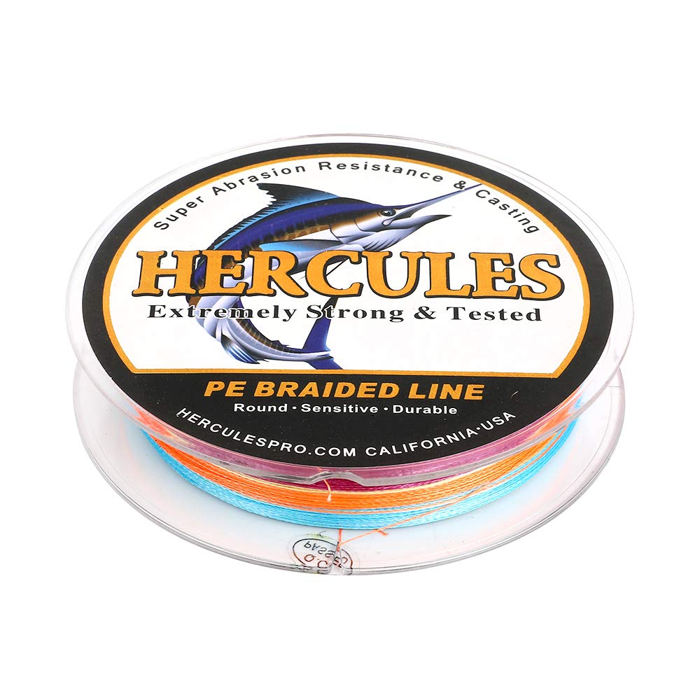 Hercules Super Strong 300M 328 Yards Braided Fishing Line 30 Lb Test For Saltwater Freshwater Pe Braid Fish Lines 4 Strands - Mu