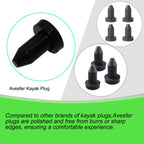 Avesfer Kayak Drain Plug (1/2 Inch Diameter) Rubber Scupper Plugs Kits Drain Holes Stopper Bung For Sundolphin Pelican Kayaks Mo
