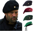 WanSukh Unisex French Woolen Beret Cap, Rajputana Cap, Traditional Army Style Cap, Classic European Hat, Woolen Beret Cap, Che 