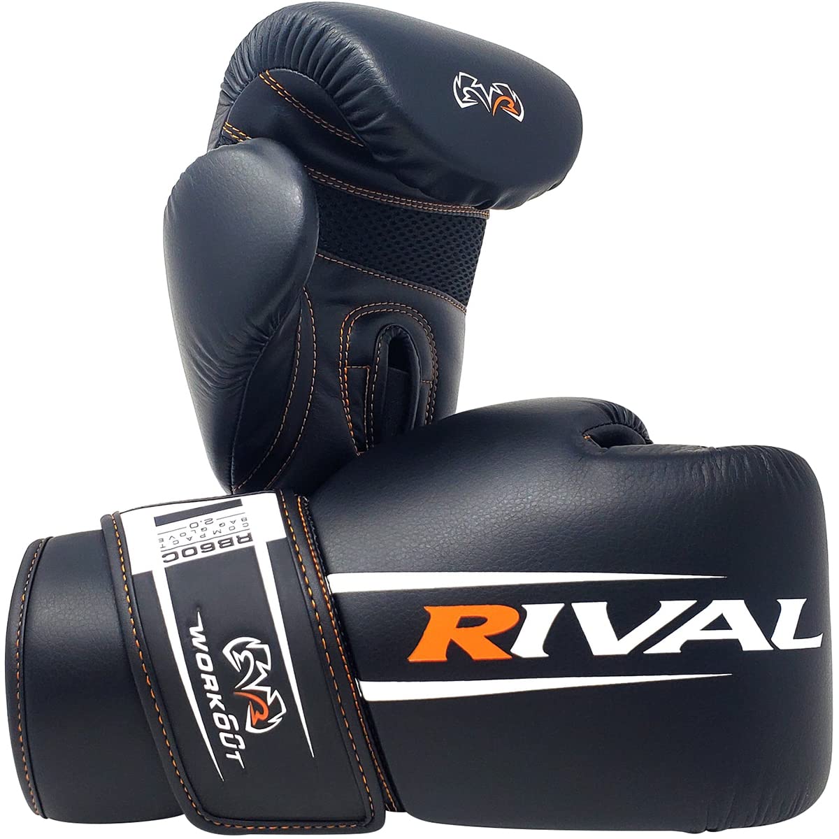 Rival Boxing Rb60C 2.0 Workout Compact Bag Gloves, Hook And Loop Closure - Ergonomic Fit, Soft Inner Lining, And Pre-Formed Pro 