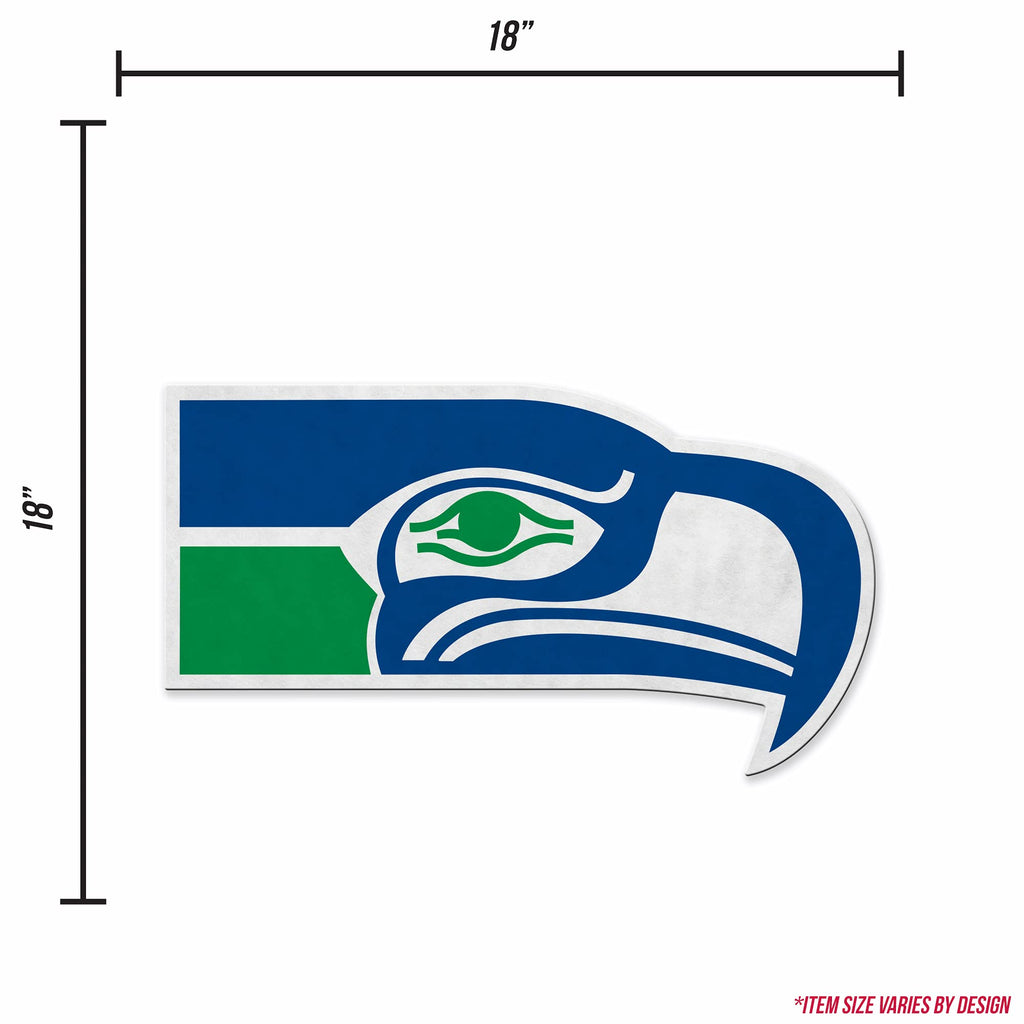 Rico Industries Nfl Football Seattle Seahawks Retro Shape Cut Pennant - Home And Living Room D  Cor - Soft Felt Ez To Hang