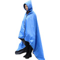 Dukuseek Outdoor Waterproof Stadium Blanket, Xl Large (79 ''X 59 '') Hooded Stadium Blankets With Fleece,Portable,Warm Outside B