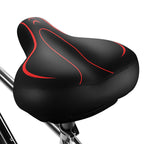 Xmifer Oversized Bike Seat, Comfortable Bike Seat - Universal Replacement Bicycle Saddle - Waterproof Leather Bicycle Seat With 